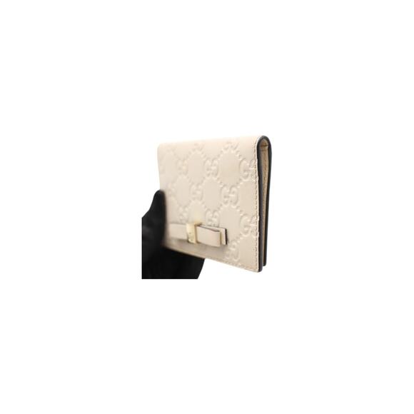 Gucci Guccissima Train Pass Card Case Wallet In Cream - Picture 3 of 6